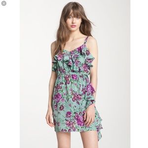 Pure Sugar Cascade Ruffle Floral Print Dress